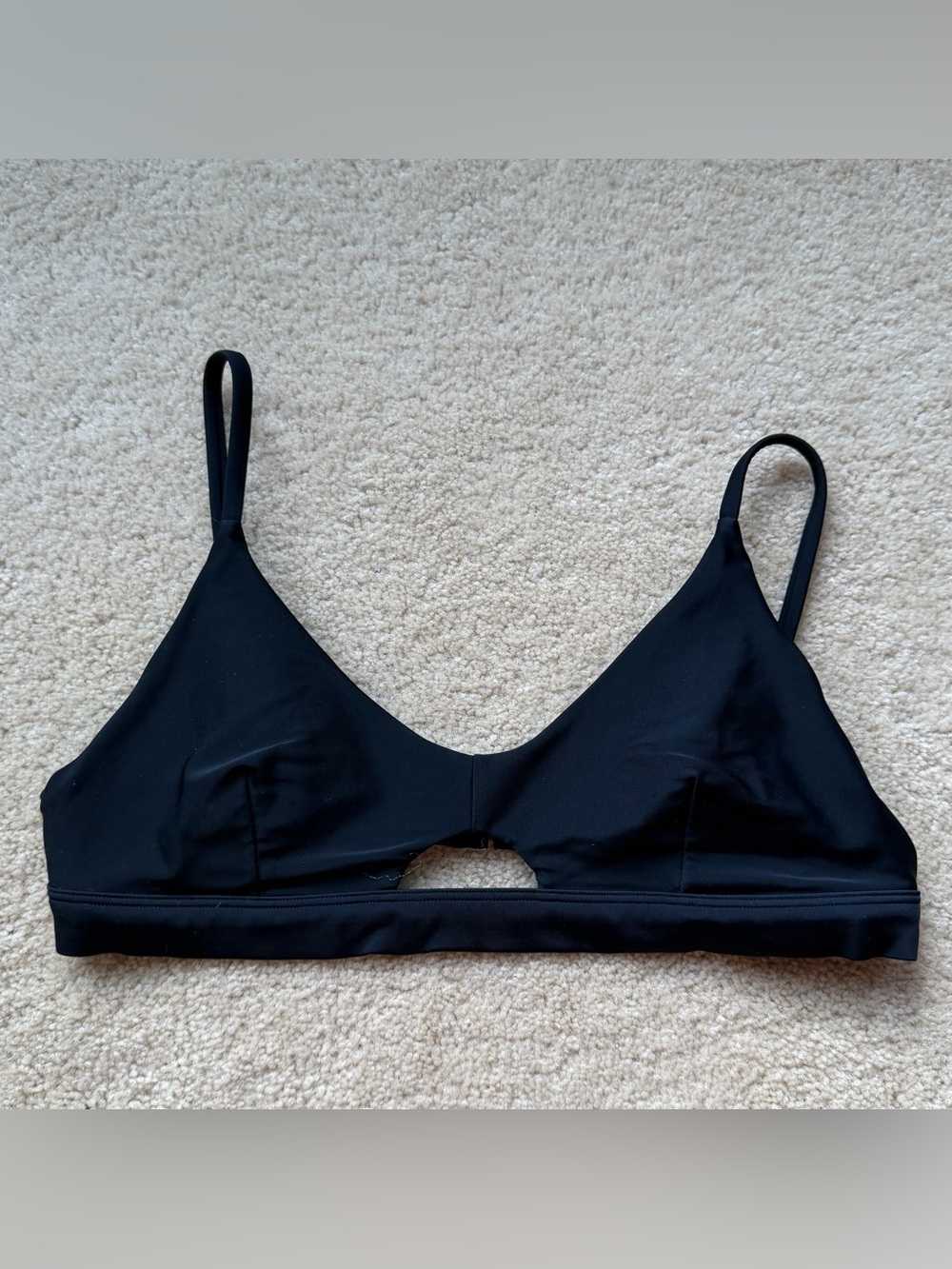 Unbranded Black Swim Bikini Top w/ Back Closure - Size M? (no size tag) - VGUC